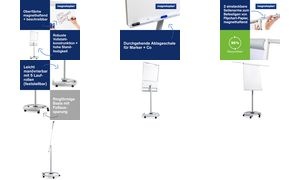 magnetoplan Flipchart "Junior Plus mobil", magnethaftend