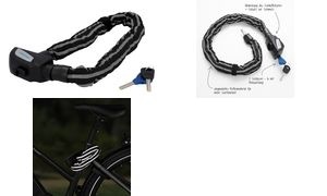 FISCHER Ketten-Fahrradschloss Reflex, Länge: 800 mm