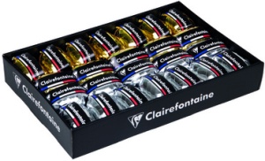 Clairefontaine Ringelband-Eiknäuel, gold & silber sortiert