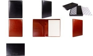 multo Schreibmappe "Hannibal", A5, Kunstleder, cognacfarben