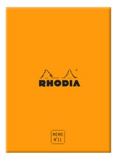 RHODIA Memoblock No. 11, 85 x 115 mm, kariert, orange