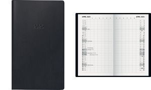 Glocken Taschenkalender "Monatssichtkalender", 2025, schwarz