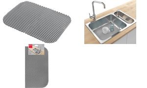 metaltex Spülbeckenmatte, PVC, 360 x 410 mm, grau