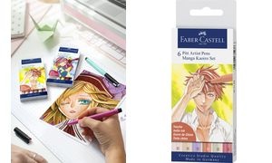 FABER-CASTELL Tuschestift PITT artist pen, 6er Etui