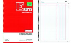 Expres Doorschrijfkasboek, formaat: A4 staand, 2 x 50 vel