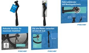 FISCHER Fahrrad-Hinterbauständer Integral, 24"-29"