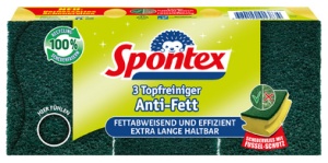 Spontex Topfreiniger Anti-Fett, 3er Pack