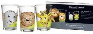 Ritzenhoff & Breker Trinkglas AFRIKATIERE, 3er Set