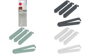 metaltex Beutelclips, lang, Kunststoff, 4er Set