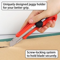 NT Cutter L-550P, Kunststoff-Gehäuse, 18 mm Klinge, rot