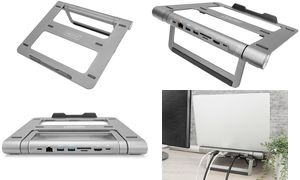 DIGITUS Notebook-Ständer mit USB-C Docking Station, 7-Port
