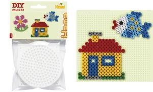 HAMA Stiftplatten midi "Quadrat, Kreis, Sechseck", Blister
