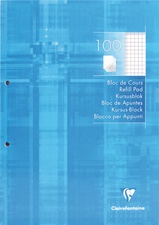 Clairefontaine Schulblock, DIN A4, kariert, 100 Blatt