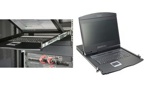 DIGITUS 19" Modulare Konsole, mit KVM-Switch 16-Port