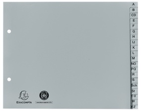 EXACOMPTA Kunststoff-Register, A-Z, 2/3 DIN A4, 20-teilig
