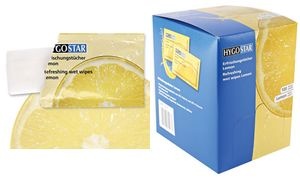 HYGOSTAR Erfrischungstuch Lemon, 100er Karton