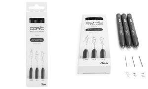 COPIC Fineliner MULTILINER, schwarz, 3er Set