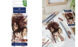 FABER-CASTELL Aquarellmarker GOLDFABER, 6er Etui Portrait