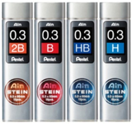 Pentel Druckbleistift-Feinmine AIN STEIN C273, Härtegrad: HB