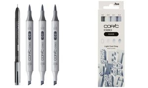 COPIC Marker ciao, 3+1 Set SHADE "Light Cool Gray"