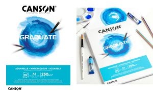 CANSON Studienblock GRADUATE AQUARELLE, DIN A5