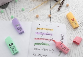 EBERHARD FABER Textmarker Mini Animal, 4er Kartonetui