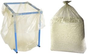 DM-folien Seitenfaltensack, transluzent, 1.000 Liter