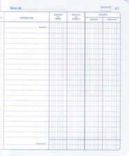 ELVE Cahier piqué "Position de compte", 210 x 190 mm