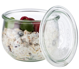 APS Weck-Glas mit Deckel, Tulpen-Form, 580 ml, 6er Set