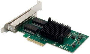 DIGITUS Gigabit Ethernet PCI Express Netzwerkkarte, 4-Port