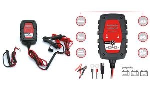 IWH KFZ-Batterieladegerät für Auto & Motorrad, 1A, 6/12 V