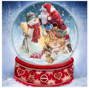 PAPSTAR Weihnachts-Motivservietten "Down the Chimney"