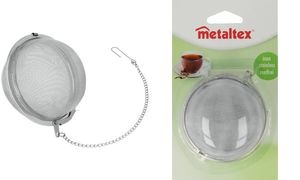 metaltex Tee- und Gewürzkugel, Durchmesser: 75 mm, mit Kette